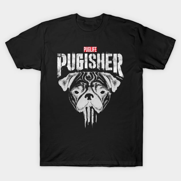 THE PUGISHER T-Shirt by darklordpug